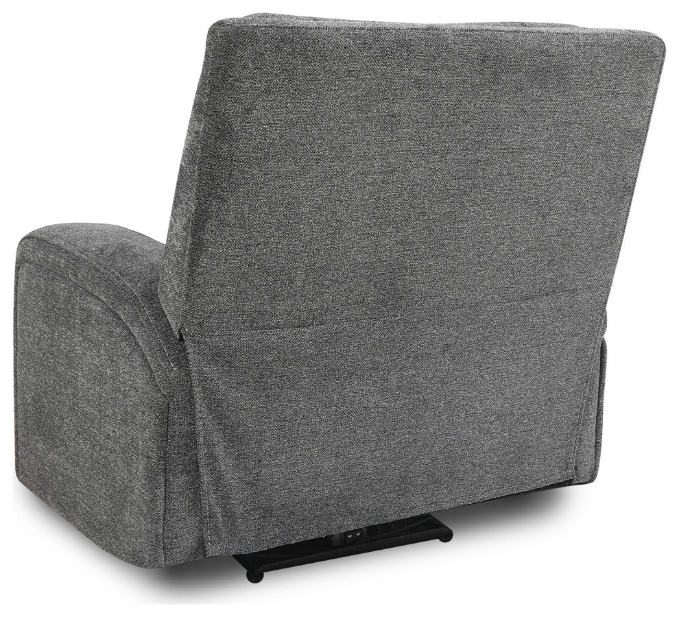Polaris Slate Power Reclining Sofa and Two Recliners