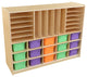 Multi-Storage with (15) Assorted Pastel Trays