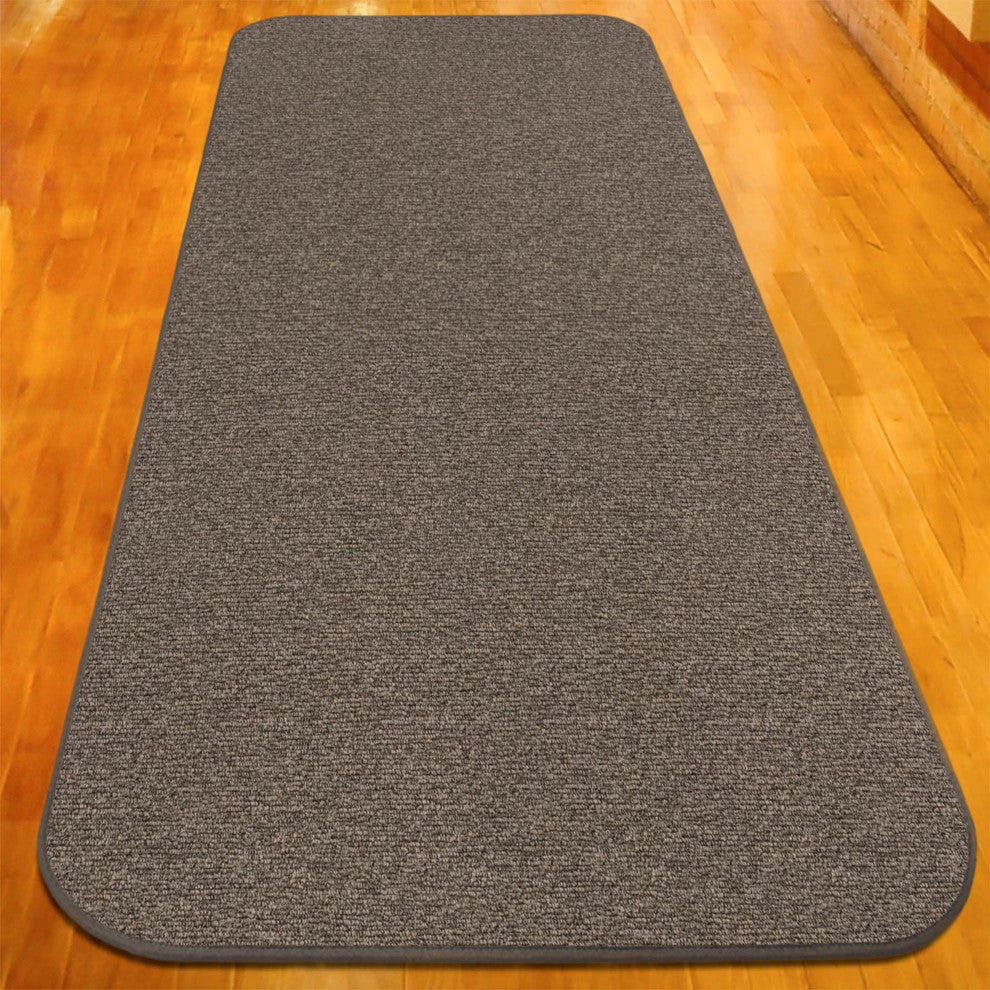 Skid-Resistant Carpet Runner Pebble Gray, 36"x24'