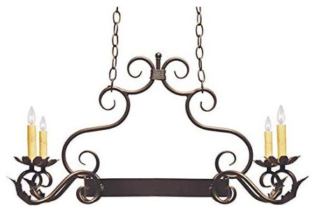 32" Long Eloise 4 Light Pot Rack