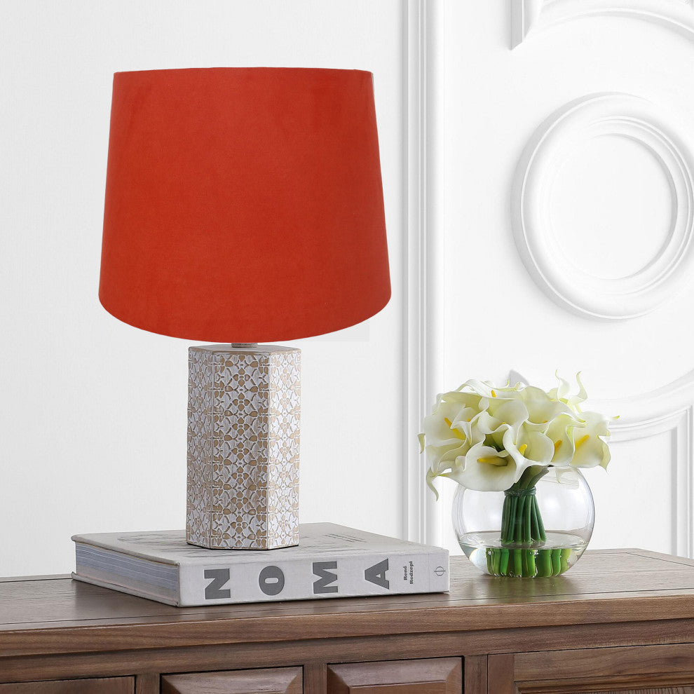 12" Suede Hardback Lamp Shade, Salmon