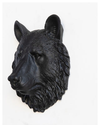 Faux Mini Bear Wall Decor, Black