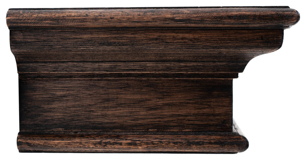 23" Black Wash Floating Wall Shelf
