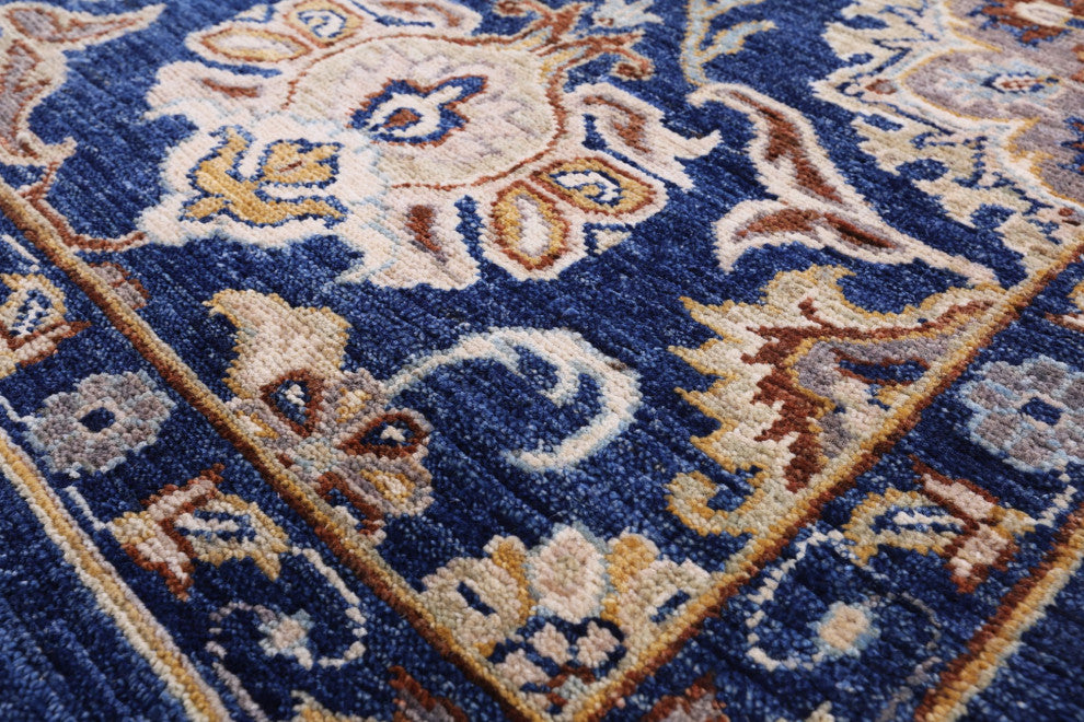 6' 7" X 10' 3" Persian Tabriz Handmade Wool Rug Q8332