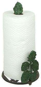 Cast Iron Monstera Leaf Paper Towel Holder Countertop Beach Themed Kitchen Deco