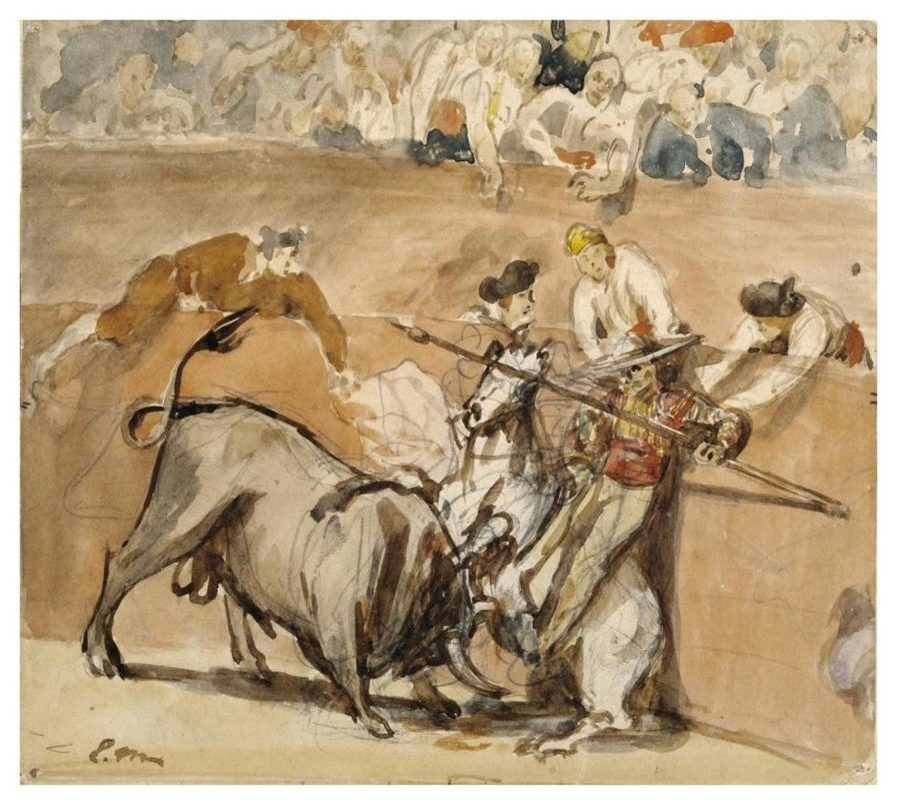 "Bullfight" Digital Paper Print by Edouard Manet, 38"x34"