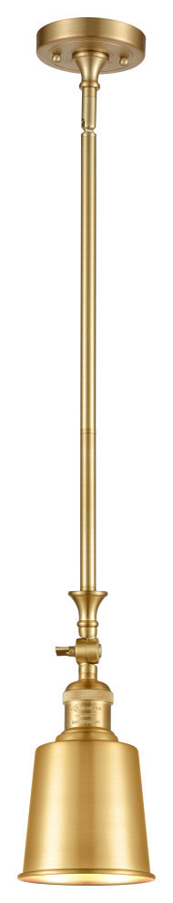 Addison 1 Light Mini Pendant, Satin Gold, Satin Gold