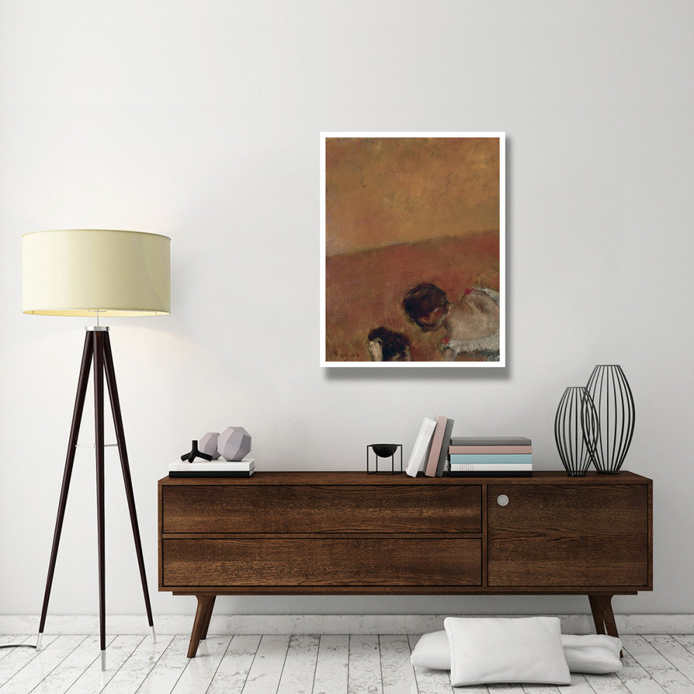 "Danseuses Montant Un Escalier (left)" Paper Print by Edgar Degas, 32"x42"
