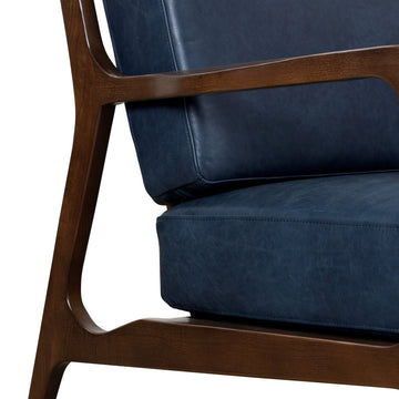Poly and Bark Verity Lounge Chair, Midnight Blue