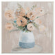 Flower Vase Neutral Pink Green Painting, 12"x12"