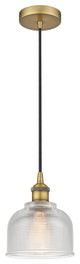 Innovations 616-1P-BB-G412 1-Light Mini Pendant, Brushed Brass
