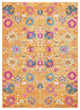 7 x 10 Sun Gold and Navy Distressed Area Rug