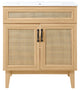 30" Modern Farmhouse 2-Shelf Bath Vanity Cabinet Only (Sink Basin not Included)