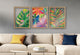 Blake Monstera Framed Printed Glass by Jessi Raulet of Ettavee, Natural 18x24