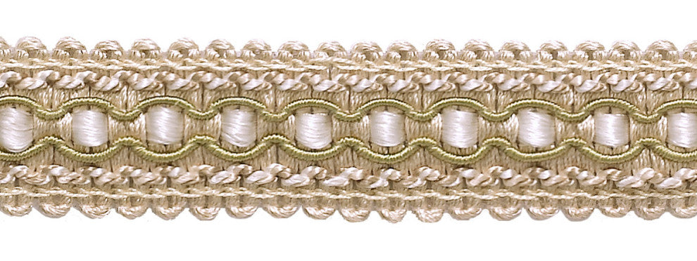 Gimp Braid Trim, Style# 0125IG, Color# 4001 - White Sands [5 Yards]