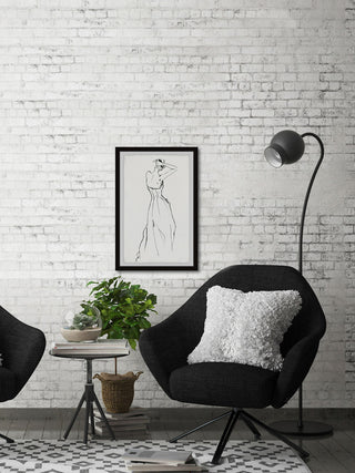 "Pretty Back" Framed Painting Print, 12"x18"