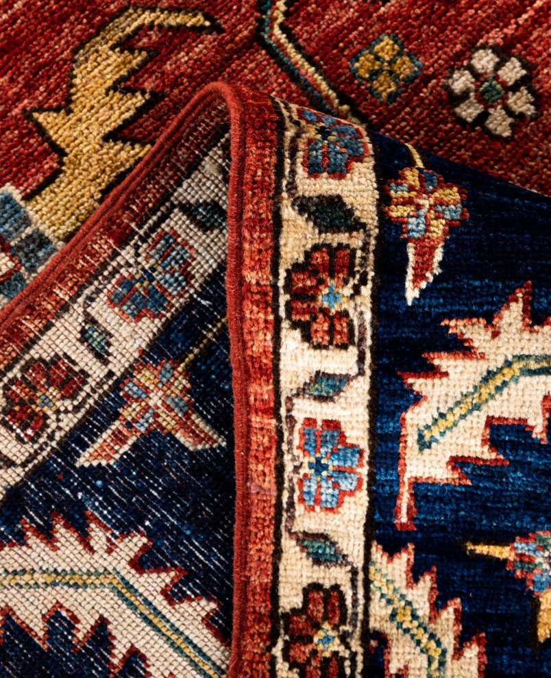 Serapi One-of-a-Kind Hand-Knotted Area Rug Red, 8'1" x 10'1"