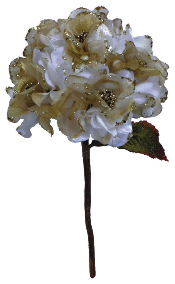Vickerman O146711 29" Cream Velvet Hydrangea Artificial Christmas Pick
