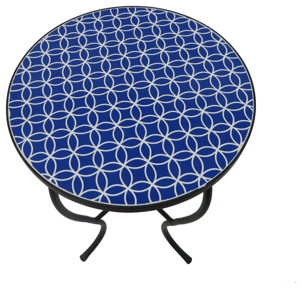 Mosaic Art Collection Accent Table, Alpine, 2 Table Set