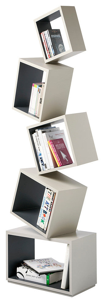 Equilibrium Bookcase - Modern Light Collection, Coal