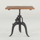 Artezia 30-Inch Reclaimed Teak Wood Dining Table with Adjustable Crank