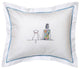 Boudoir Pillow Cover, Girl and Dog