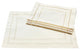 Handmade Double Hemstitch Easy Care Placemat, 13"x19", Ivory, Set of 4