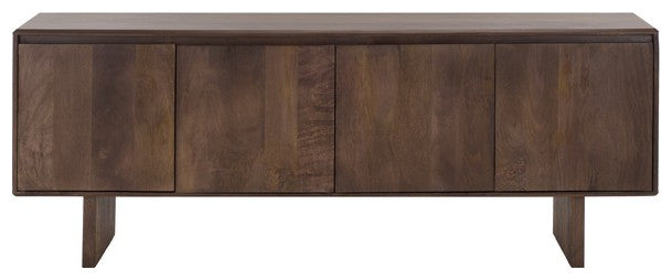 Safavieh Rinaldi 4-Door Wood Sideboard, Dark Walnut