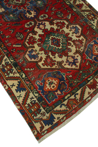 Vintage Distressed Thamara Red Rug