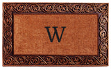 Prestige Bronze Monogram Doormat 18"x30", Letter W