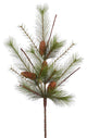 Vickerman E154803-2 30" Mix Mountain Pine Artificial Christmas Spray