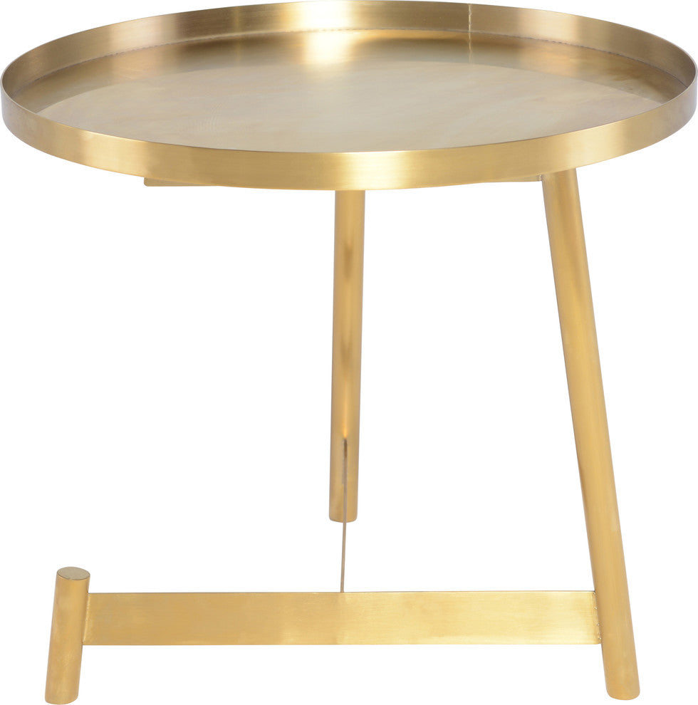 Landon Side Table in Brushed Gold Stainless Steel