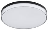 Maxim 59764 Edge 11"W Flush Mount Drum Ceiling Fixture - Black