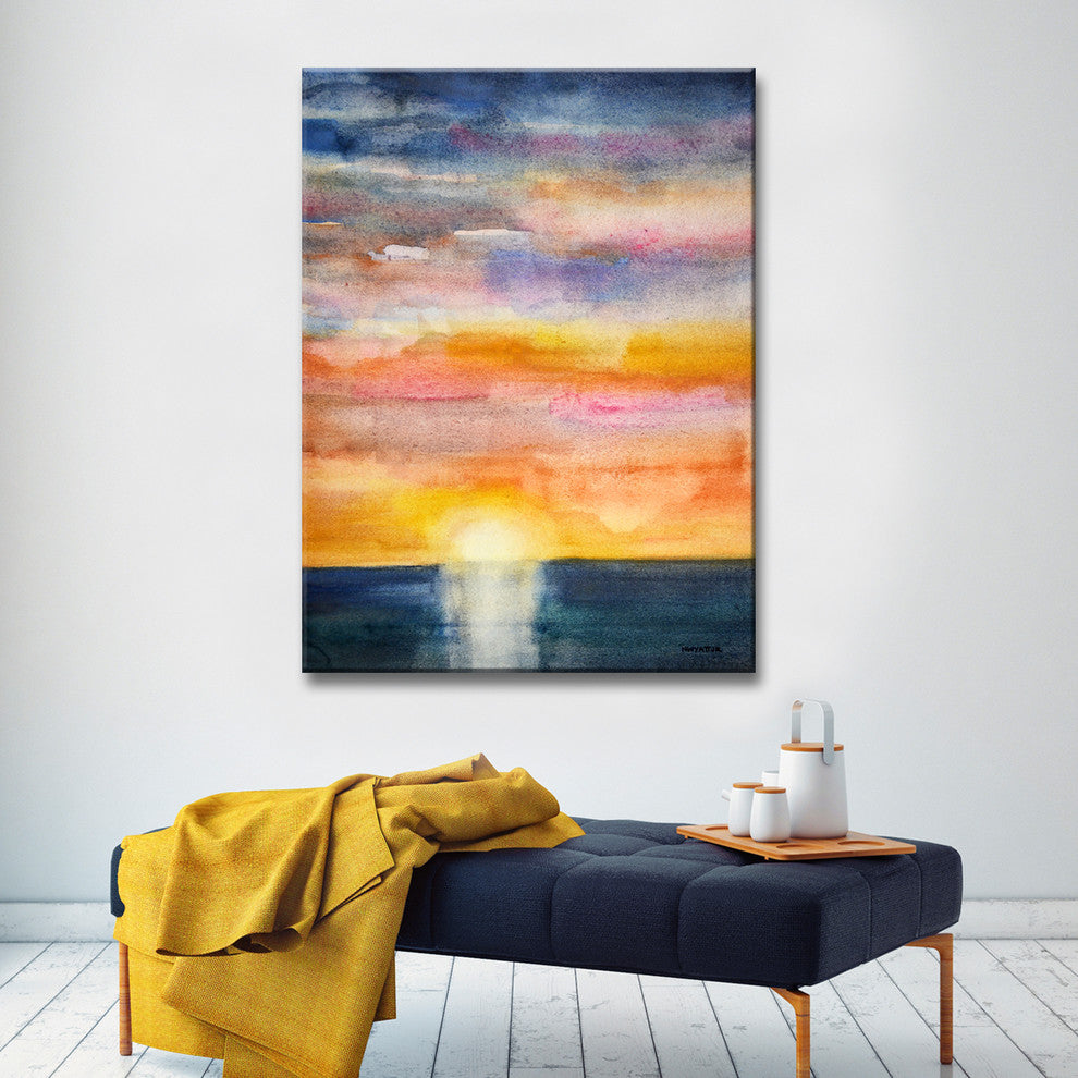 Ready2HangArt ''Glorious Sunset'' by Norman Wyatt, 16"x12"