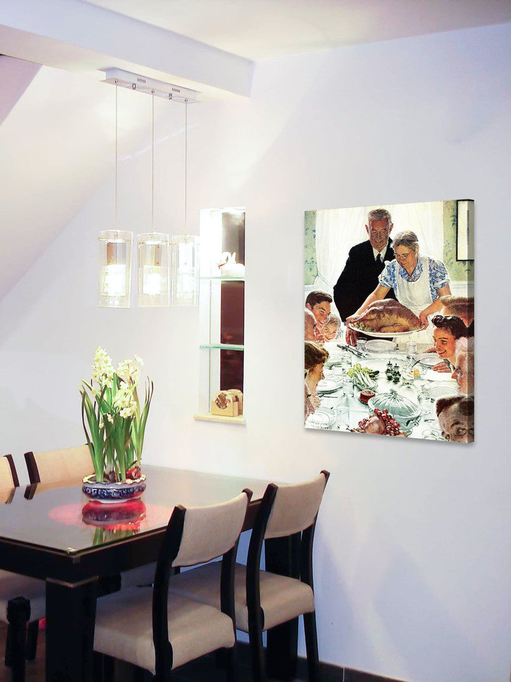 "Freedom From Want" Painting Print on Canvas by Norman Rockwell