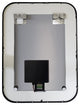 Vanity Art LED Lighted Wall Mounted Vanity Mirror, Black, 24"x31.5"
