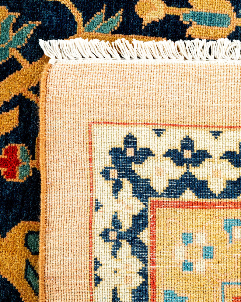 Eclectic, One-of-a-Kind Handmade Area Rug Beige, 15' 10" x 11' 10"