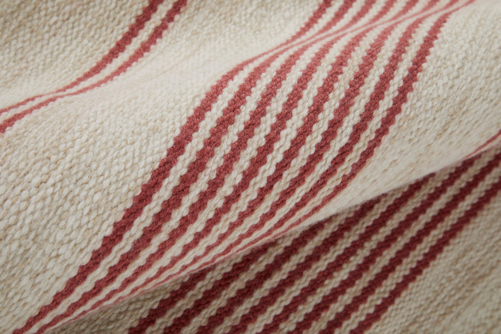 Weave & Wander Granberg Eco-Friendly PET Rug, Red, 10' X 14'