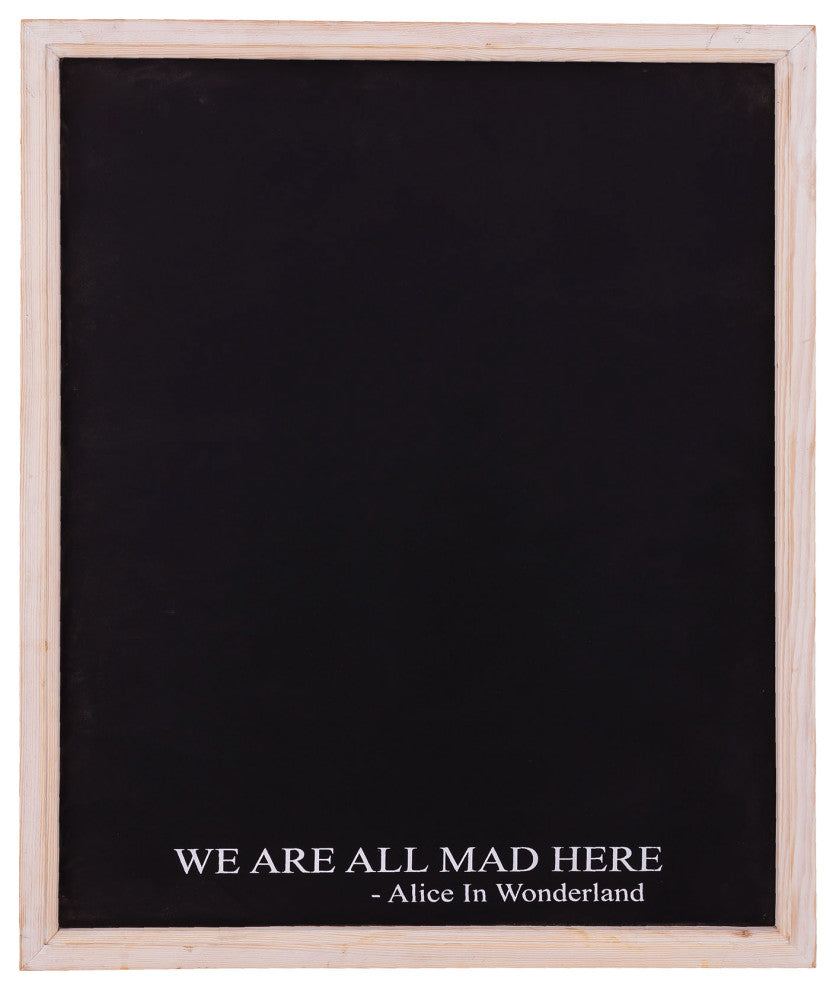 Elk Lifestyle Mag015 Magnetic Board On Black Frame With White Print