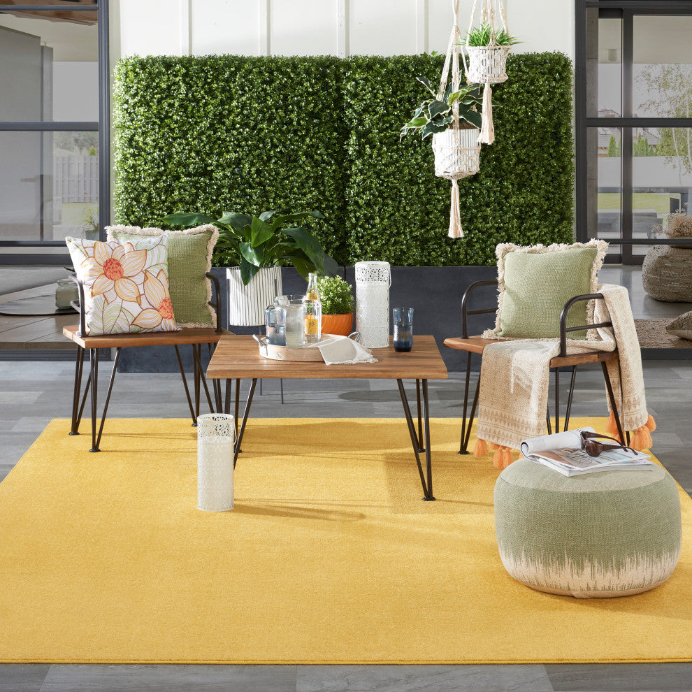 Nourison Essentials 8' x 10' Yellow Outdoor Area Rug