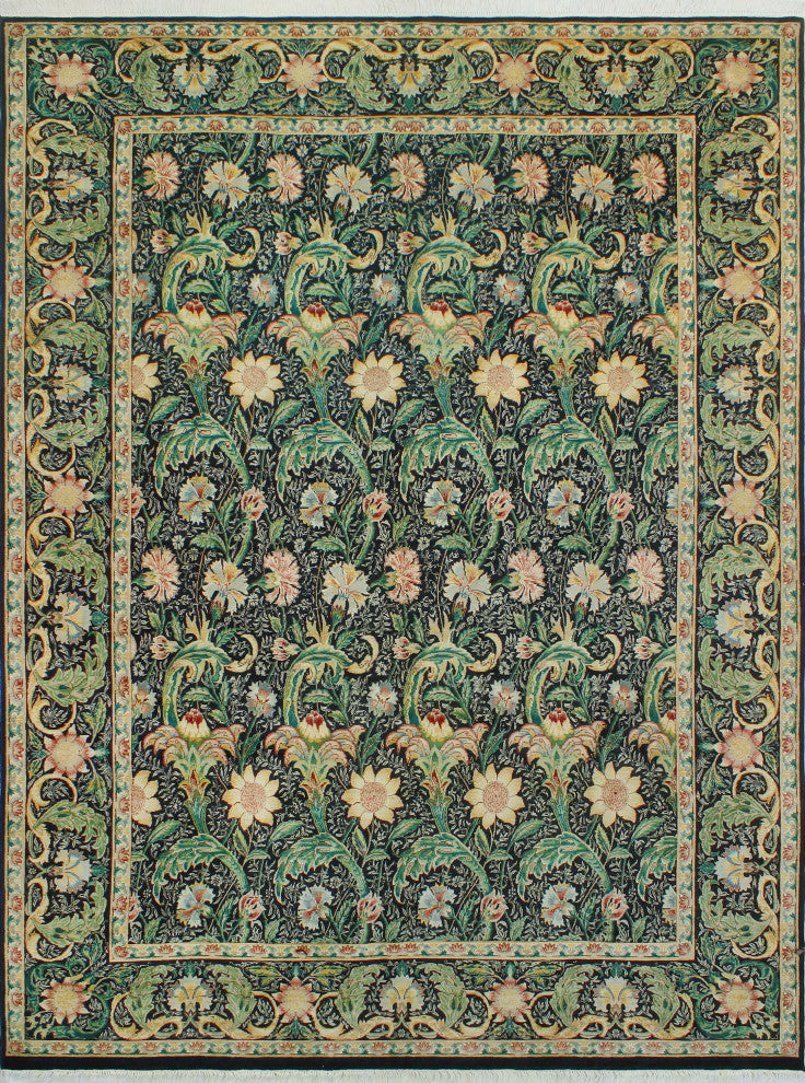 Pak-Persian Diogenes Black/Gold Rug, 9'0x12'4