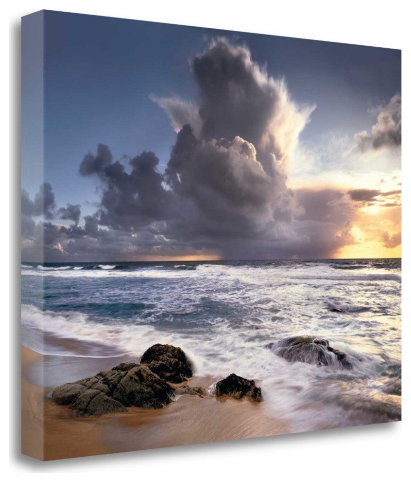 Beach Sunrise View 1 Giclee Wrap Canvas Wall Art