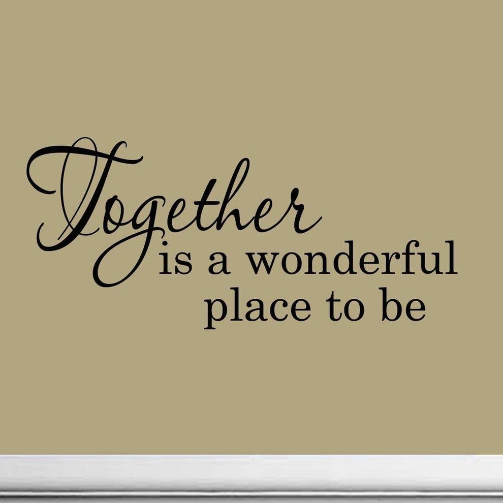 VWAQ Together is a Wonderful Place To Be Family Wall Saying Decor Decal Sticker