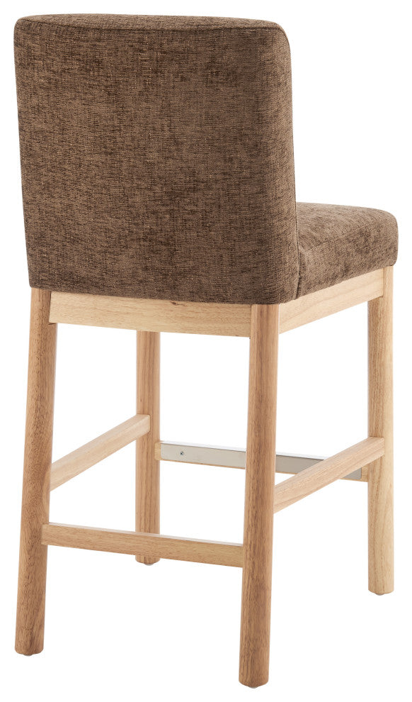 Bloomfield Fabric Counter Stool, Santana Dark Brown