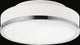 Frosted 2 Light Drum Shade Flush Mount With Satin Nickel Finish