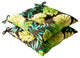 Tropique Green Wrought Iron Seat Cushion, Set of 2