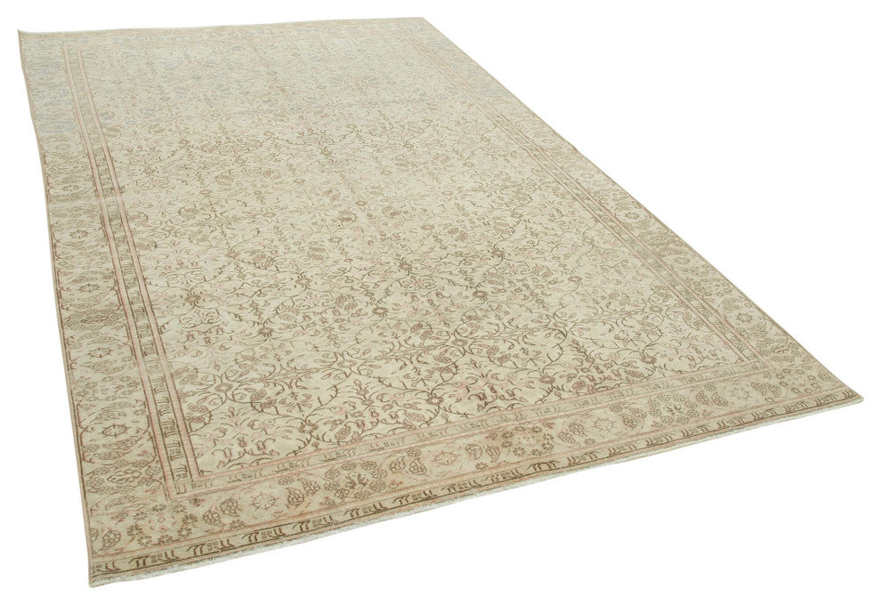 Rug N Carpet - Handwoven Turkish 6' 0'' x 9' 5'' Distressed Area Rug