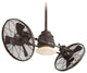 Minka Aire Vintage Gyro LED 42" Ceiling Fan With Wall Control, Oil Rubbed Bronze