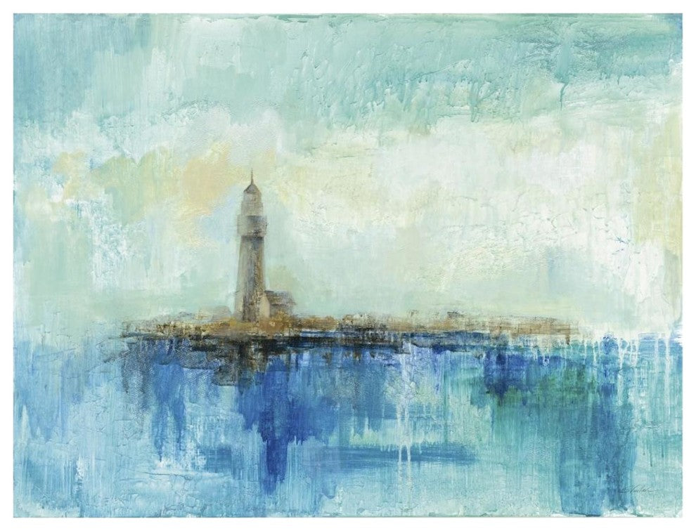 "Lighthouse Morning" Digital Paper Print by Silvia Vassileva, 42"x32"