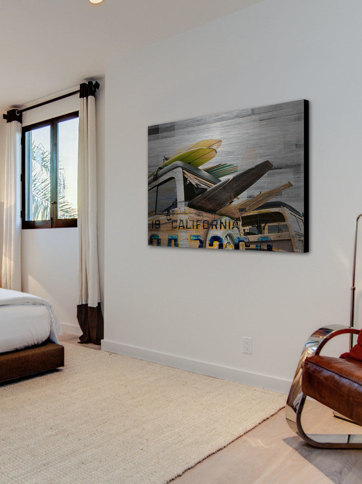 "Cali Day" UV Ink Print on Brushed  Aluminum, 36"x24"